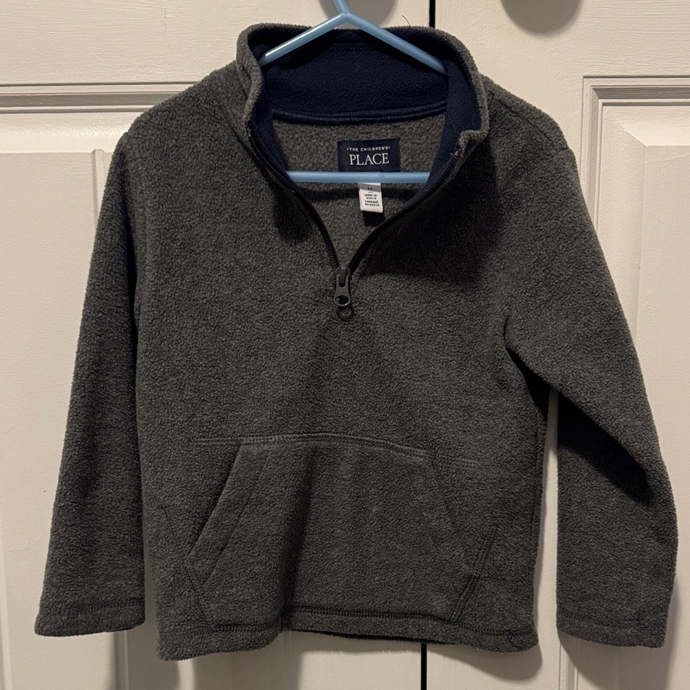 The Children's Place Gray Fleece Top
